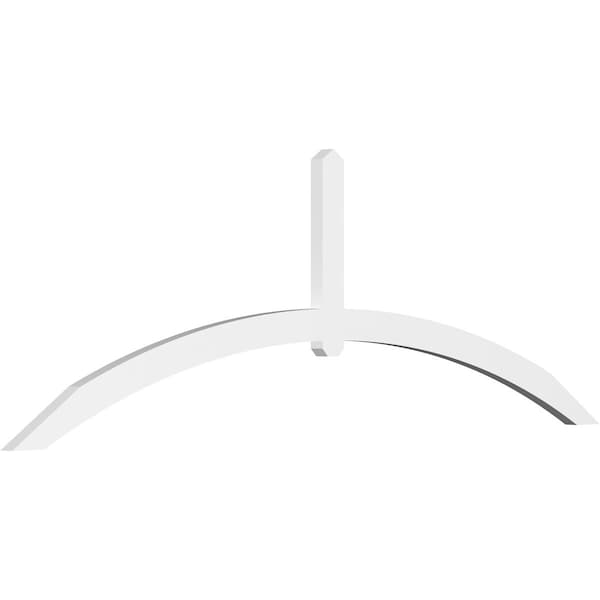 Ekena Millwork Archdale Architectural Grade PVC Gable Bracket, 108"W x 36"H x 2"D x 4"F, 8/12 Pitch GBP108X36X0204ARC00 - main